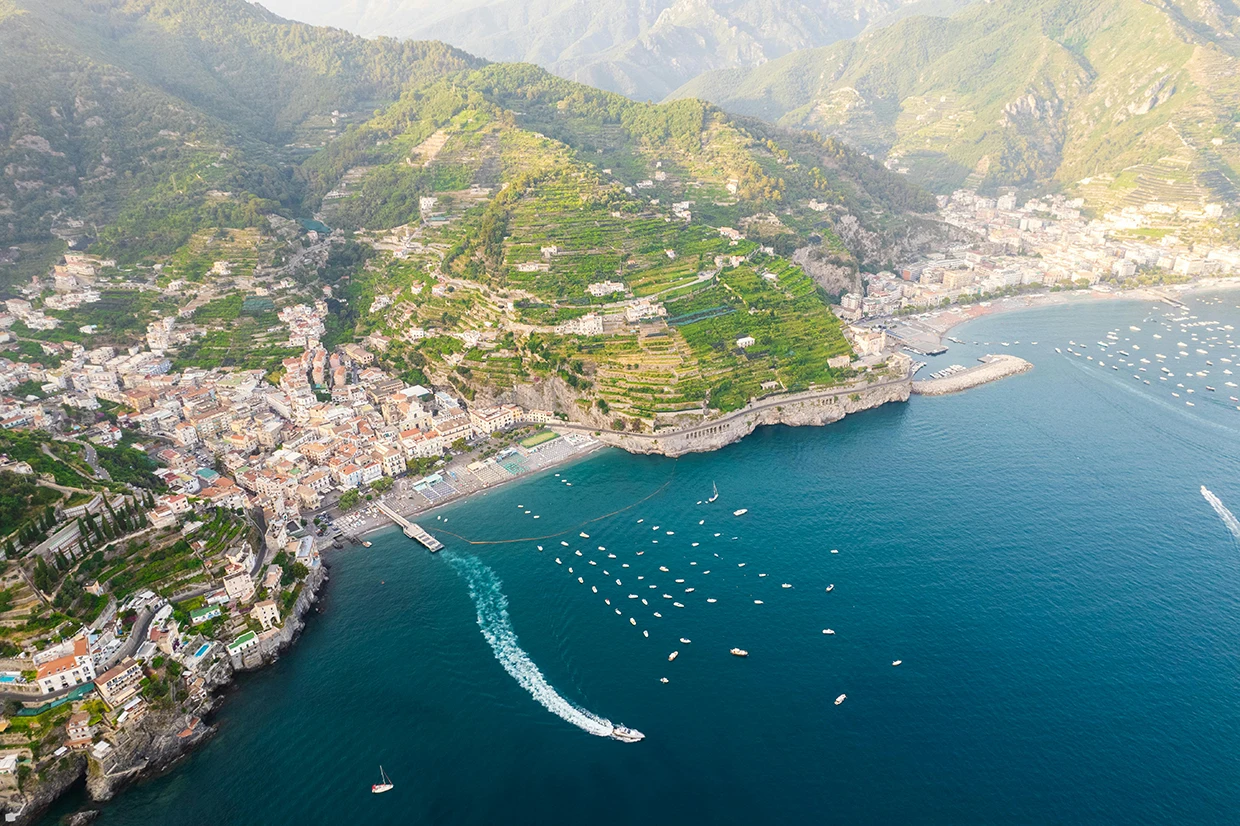 amalfi vista dall'alto- Amalfi Coast in 6+ Days- The Perfect Luxury Itinerary